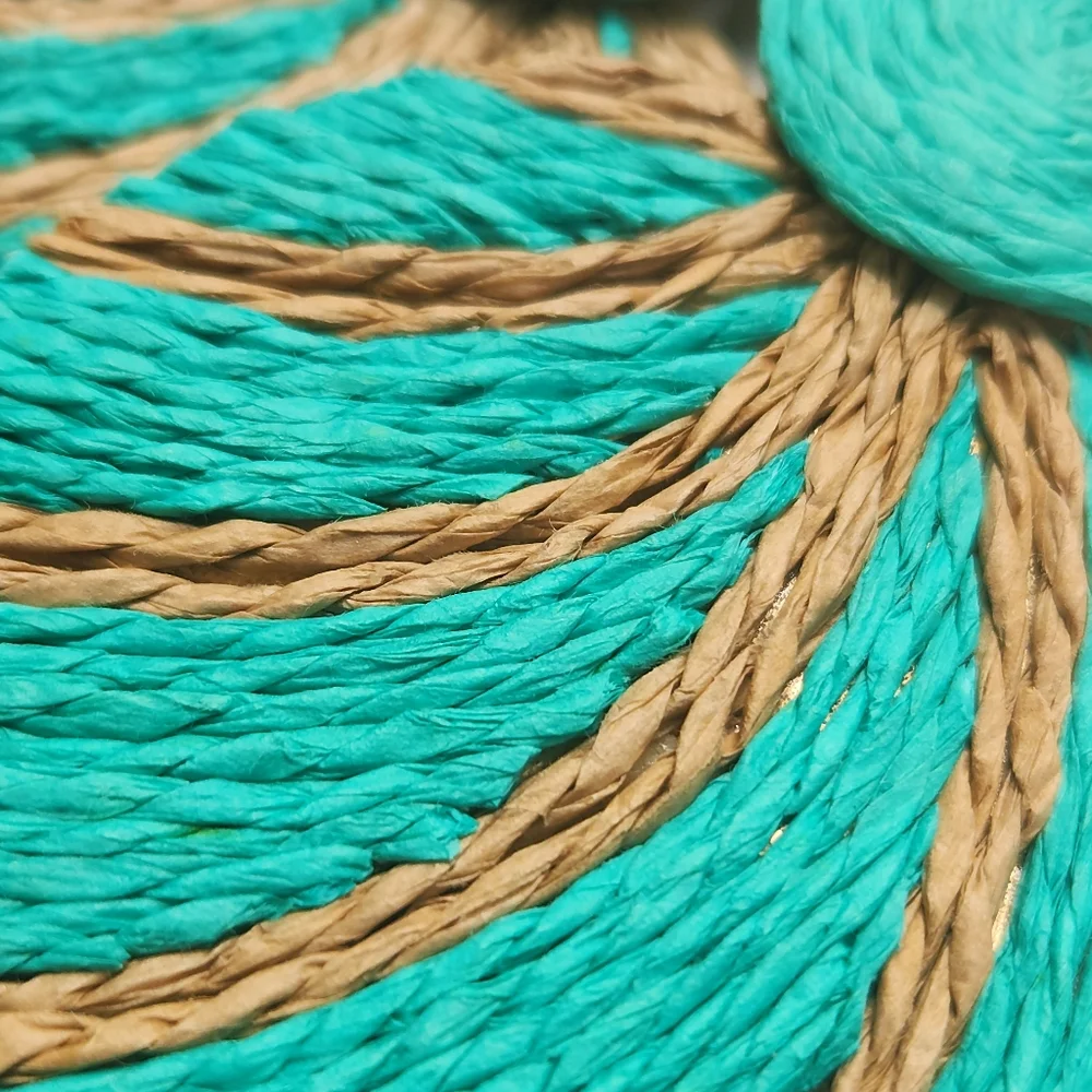 Circle Twine & Teal Earrings - Picture 8 of 10